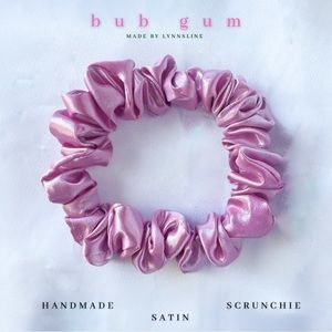 Bub Gum Satin Scrunchie